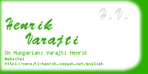 henrik varajti business card